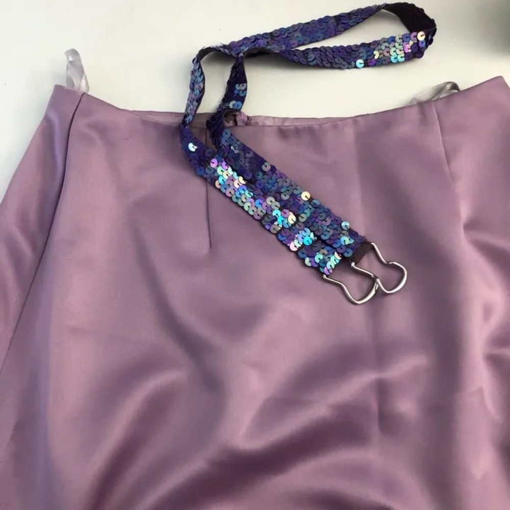 Vintage Lavender Maxi Skirt - Picture 5 of 7